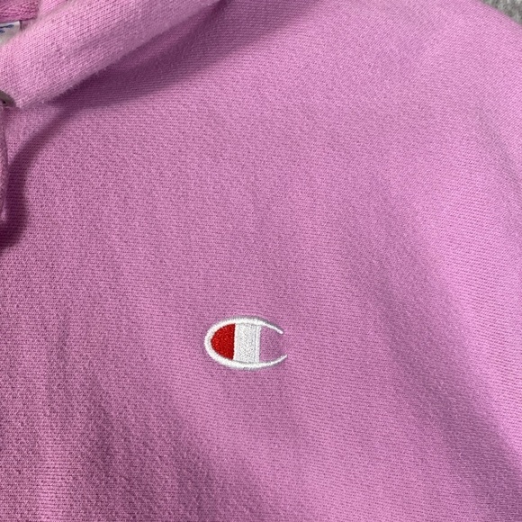 Champion reverse weave pink hoodie S thick retro streetwear vintage - Picture 2 of 12
